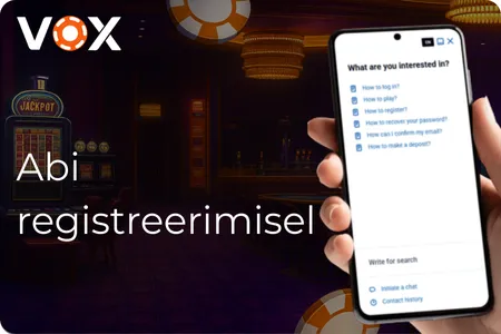 Vox Casino sisselogimise abi