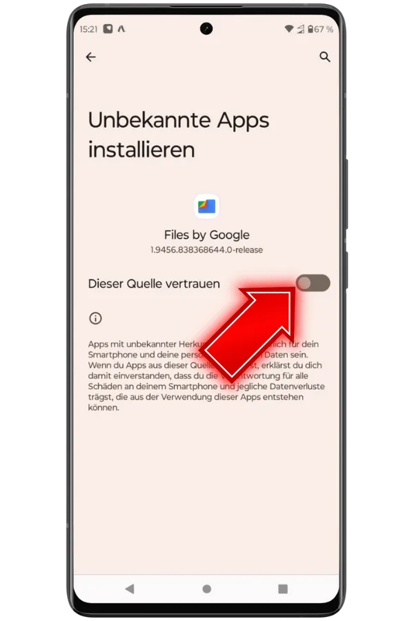 Allow installation from trusted sources de