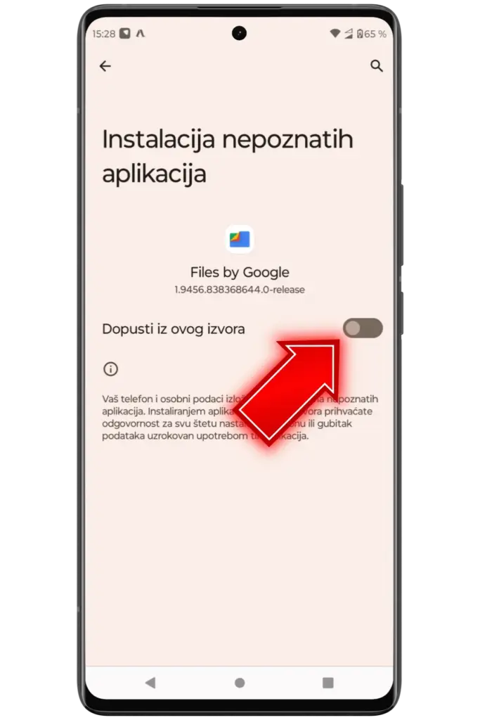 Allow installation from trusted sources hr