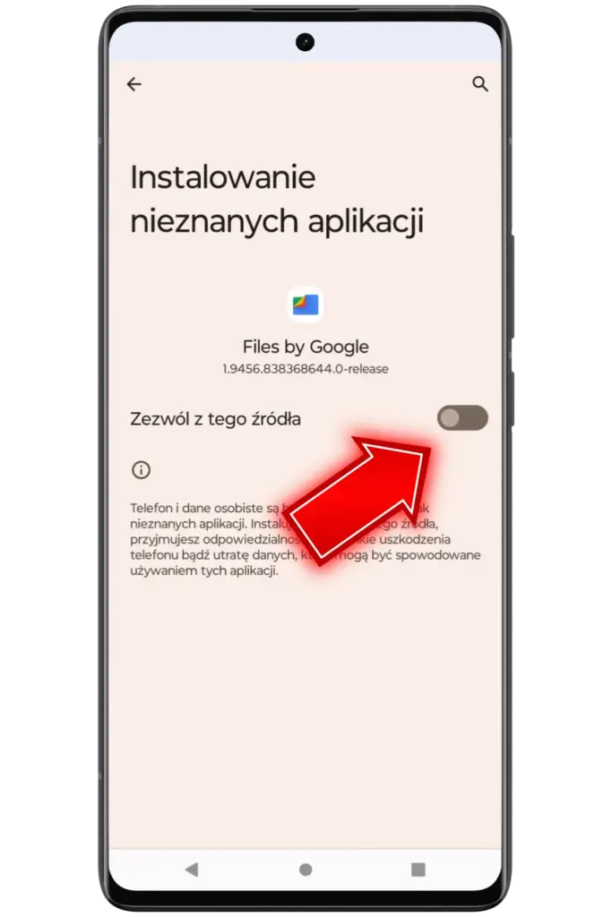 Allow installation from trusted sources pl