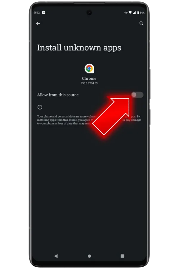 Allow installation from trusted sources