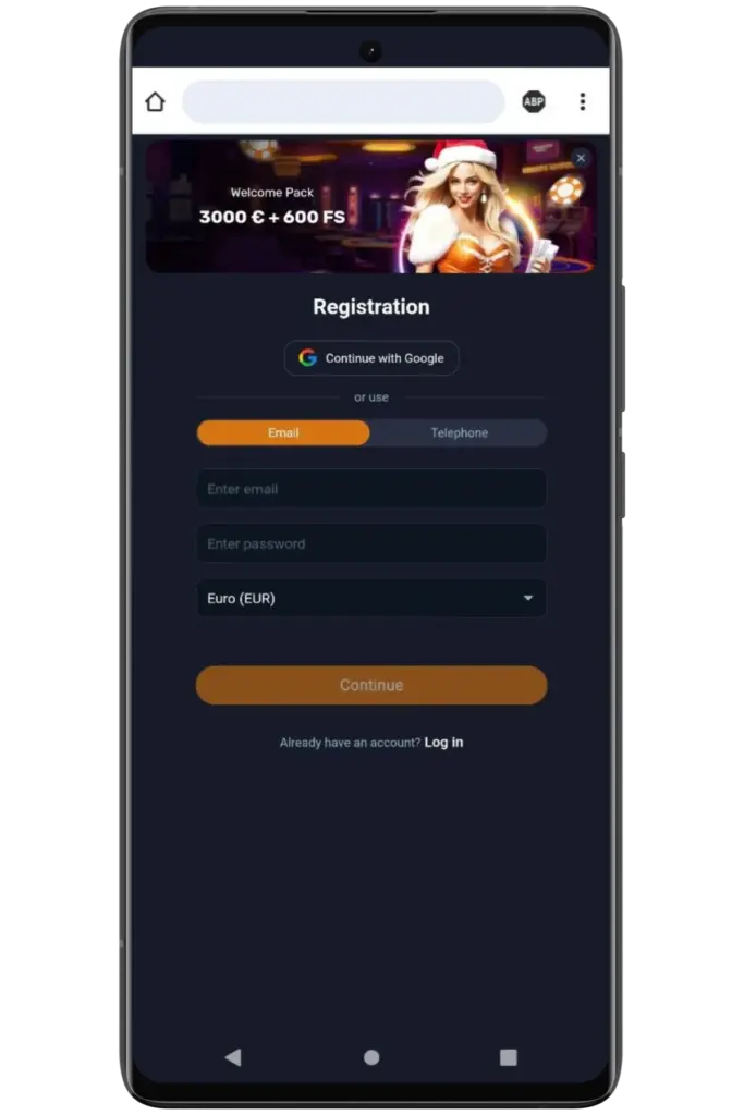 Run the application Vox Casino lv