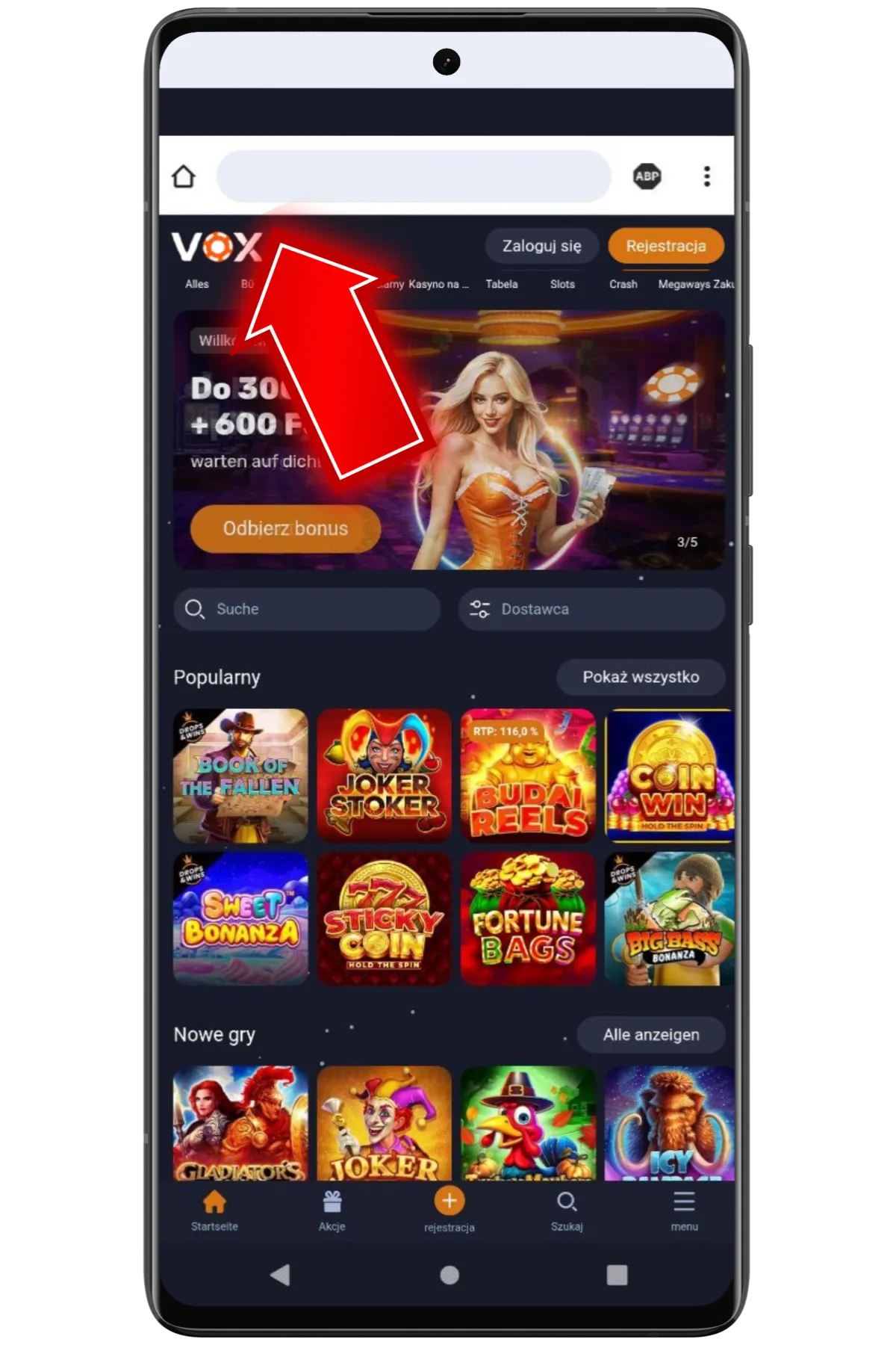 Vox Casino App PL | Oficjalny Android APK & iOS
