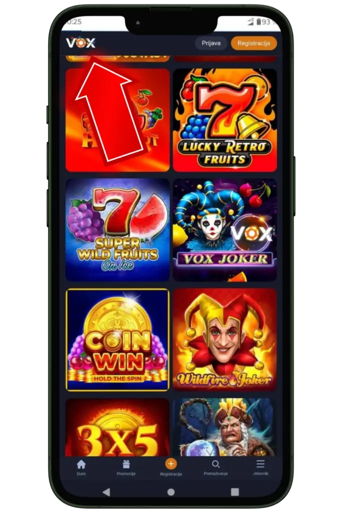 Visit the official Vox Casino website for iOS hr