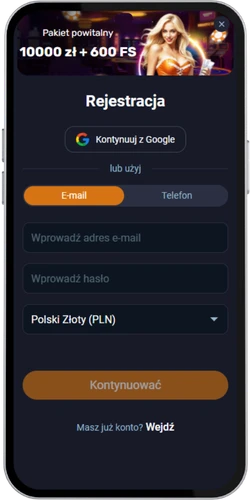 Vox Casino zakończ rejestrację