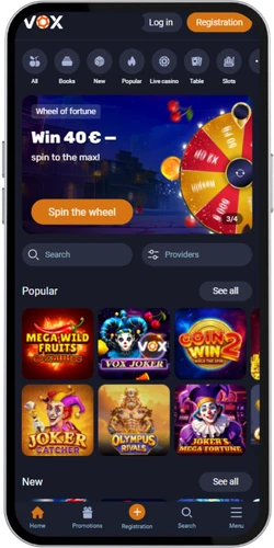 Vox Casino apmeklējiet sākumlapu